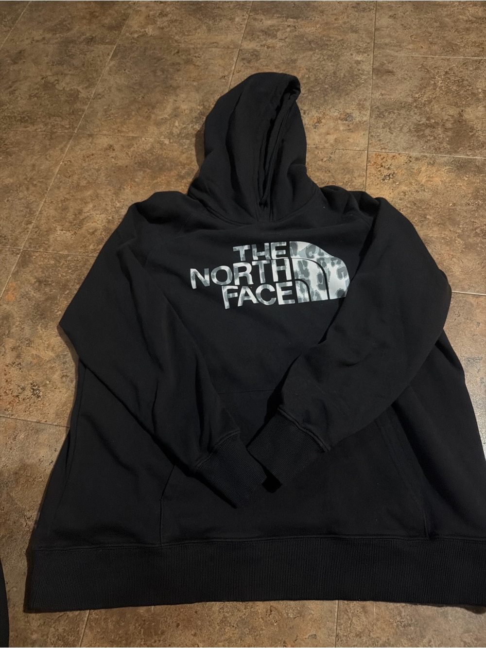 The North Face womens Black Logo Zip-Up Hoodie